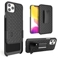 iPhone 12 Pro Max Hybridikotelo Vyöklipsillä - Musta
