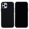 iPhone 12 Pro Max Liquid Silicone Suojakuori - Musta
