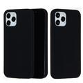 iPhone 12 Pro Max Liquid Silicone Suojakuori - Musta