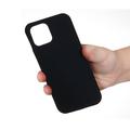 iPhone 12 Pro Max Liquid Silicone Suojakuori - Musta