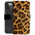iPhone 12 Pro Max Premium Lompakkokotelo - Leopardi