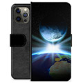 iPhone 12 Pro Max Premium Lompakkokotelo - Avaruus