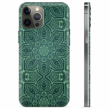 iPhone 12 Pro Max TPU Suojakuori - Vihreä Mandala