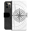 iPhone 12 Pro Max Premium Lompakkokotelo - Kompassi