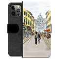 iPhone 12 Pro Max Premium Lompakkokotelo - Italialainen Katu