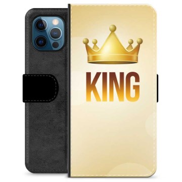iPhone 12 Pro Premium Lompakkokotelo - Kuningas