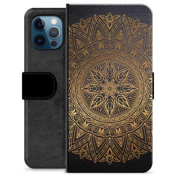 iPhone 12 Pro Premium Lompakkokotelo - Mandala