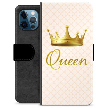 iPhone 12 Pro Premium Lompakkokotelo - Kuningatar