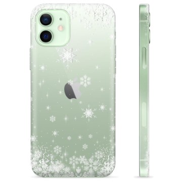 iPhone 12 TPU Suojakuori - Lumihiutaleet