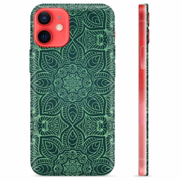 iPhone 12 mini TPU Suojakuori - Vihreä Mandala