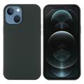 iPhone 13 Nestemäinen Silikoni Suojakuori - MagSafe-yhteensopiva - Tummanvihreä
