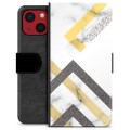 iPhone 13 Mini Premium Lompakkokotelo - Abstraktin Marmori
