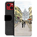 iPhone 13 Mini Premium Lompakkokotelo - Italialainen Katu