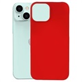 iPhone 13 Mini Kumipäällysteinen Muovikuori - Punainen