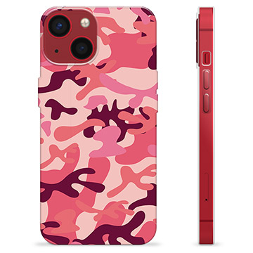 iPhone 13 Mini TPU Suojakuori - Pinkki Maastokuviointi