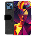 iPhone 13 Premium Lompakkokotelo - Kubistinen muotokuva