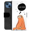 iPhone 13 Premium Lompakkokotelo - Slow Down