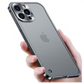 iPhone 13 Pro Max Bumper Metallico Muovinen Takaosa - Musta