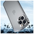 iPhone 13 Pro Max Bumper Metallico Karkaistulla Lasisella Takapaneelilla