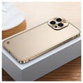 iPhone 13 Pro Max Bumper Metallico Muovinen Takaosa - Kulta