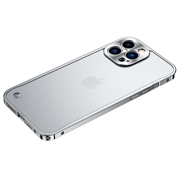 iPhone 13 Pro Max Bumper Metallico Muovinen Takaosa - Hopea