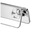 iPhone 13 Pro Max Bumper Metallico Muovinen Takaosa - Hopea