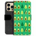 iPhone 13 Pro Max Premium Lompakkokotelo - Avokado-kuvio