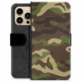 iPhone 13 Pro Max Premium Lompakkokotelo - Maastokuvionti