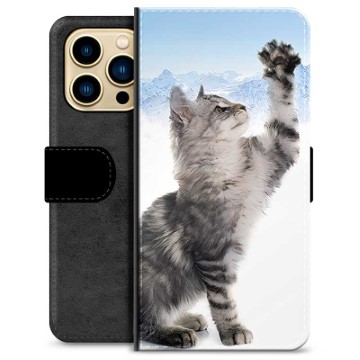 iPhone 13 Pro Max Premium Lompakkokotelo - Kissa