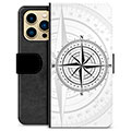iPhone 13 Pro Max Premium Lompakkokotelo - Kompassi