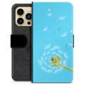 iPhone 13 Pro Max Premium Lompakkokotelo - Voikukka