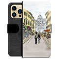 iPhone 13 Pro Max Premium Lompakkokotelo - Italialainen Katu