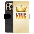 iPhone 13 Pro Max Premium Lompakkokotelo - Kuningas