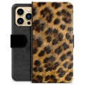 iPhone 13 Pro Max Premium Lompakkokotelo - Leopardi