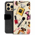 iPhone 13 Pro Max Premium Lompakkokotelo - Meikki