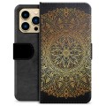 iPhone 13 Pro Max Premium Lompakkokotelo - Mandala