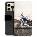 iPhone 13 Pro Max Premium Lompakkokotelo - Moottoripyörä
