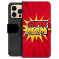 iPhone 13 Pro Max Premium Lompakkokotelo - Super Äiti