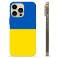 iPhone 13 Pro Max TPU Kotelo Ukrainan Lippu - Keltainen ja vaaleansininen