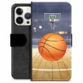 iPhone 13 Pro Premium Lompakkokotelo - Koripallo
