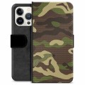 iPhone 13 Pro Premium Lompakkokotelo - Maastokuvionti