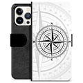 iPhone 13 Pro Premium Lompakkokotelo - Kompassi