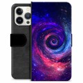 iPhone 13 Pro Premium Lompakkokotelo - Galaksi