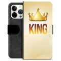 iPhone 13 Pro Premium Lompakkokotelo - Kuningas