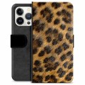 iPhone 13 Pro Premium Lompakkokotelo - Leopardi
