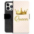 iPhone 13 Pro Premium Lompakkokotelo - Kuningatar