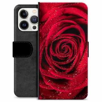 iPhone 13 Pro Premium Lompakkokotelo - Ruusu
