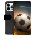 iPhone 13 Pro Premium Lompakkokotelo - Jalkapallo
