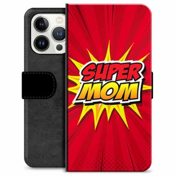 iPhone 13 Pro Premium Lompakkokotelo - Super Äiti