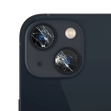 iPhone 13 mini kameran objektiivin korjaus - musta